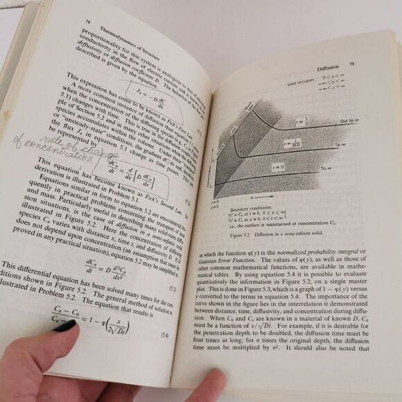 1964 Structure and Properties of Materials Vol II Thermodynamics Book Engineer - Picture 8 of 9